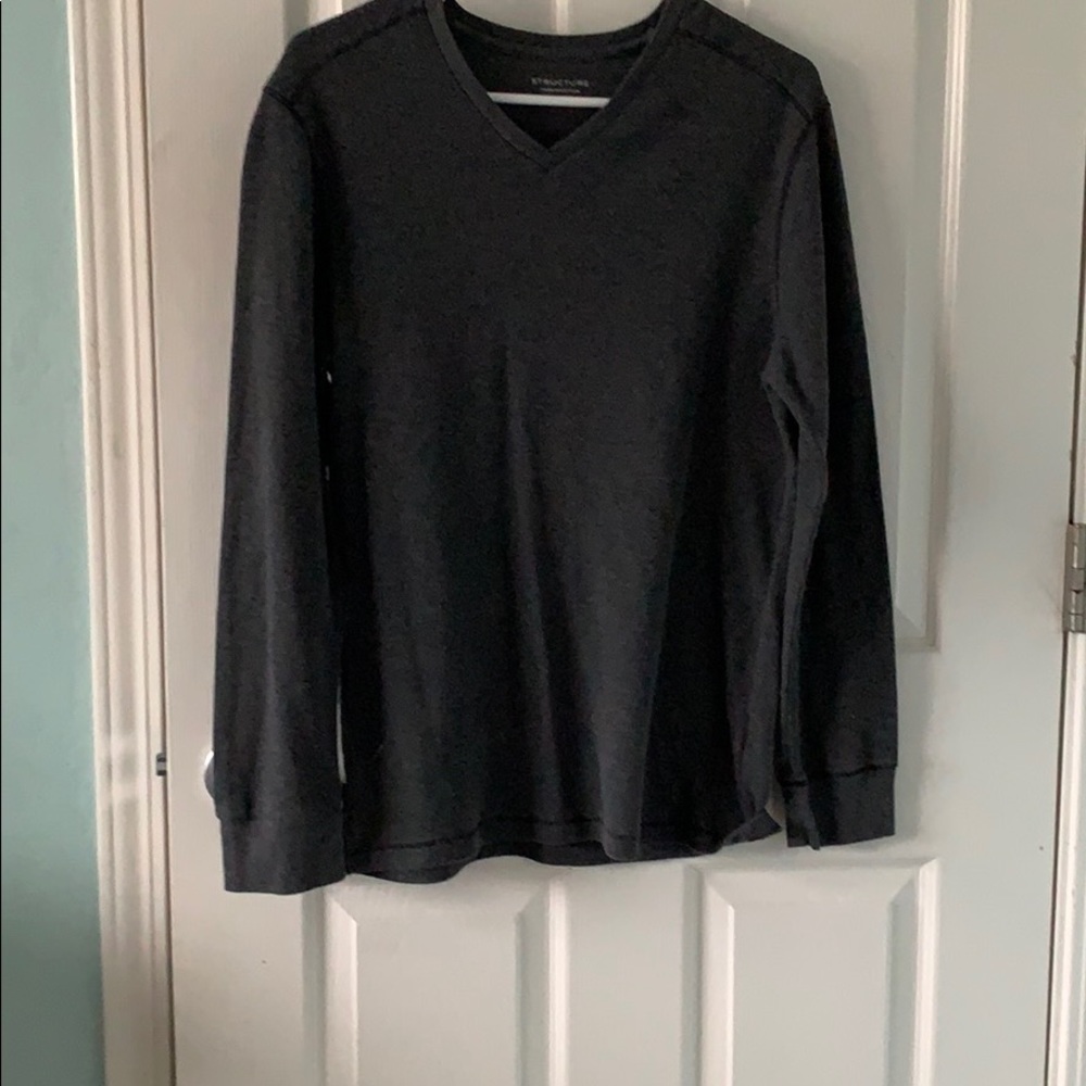 Grey v-neck sweater